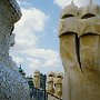 Kamine auf dem Dach der Casa Mila